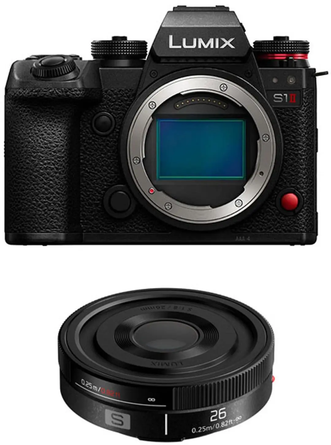 PANASONIC LUMIX S1 II + S 26mm f/8 Pancake-Objektiv