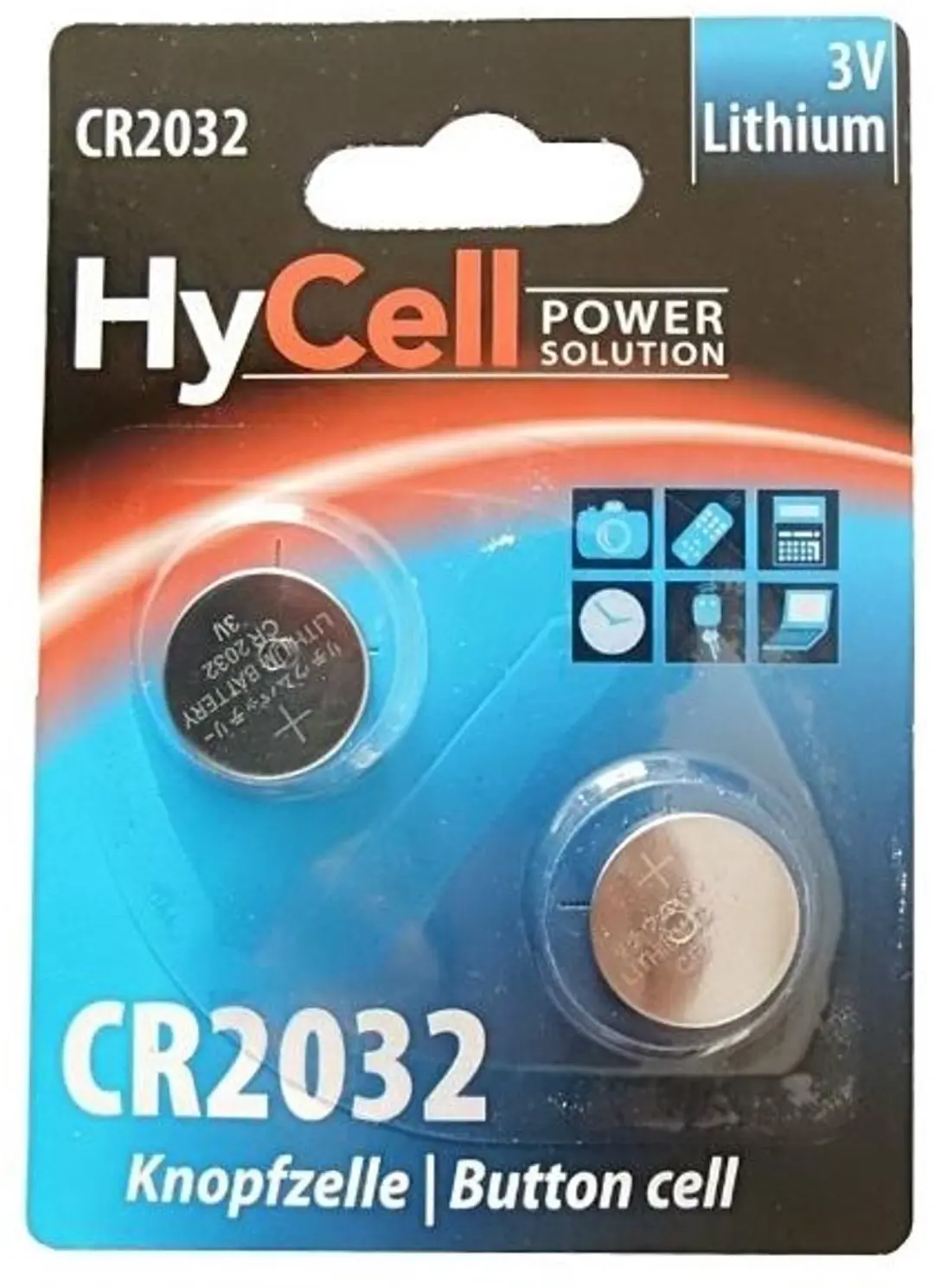 HyCell CR2032 Knoopcel 200mAh - 2 Stuks - afbeelding 3 van 4