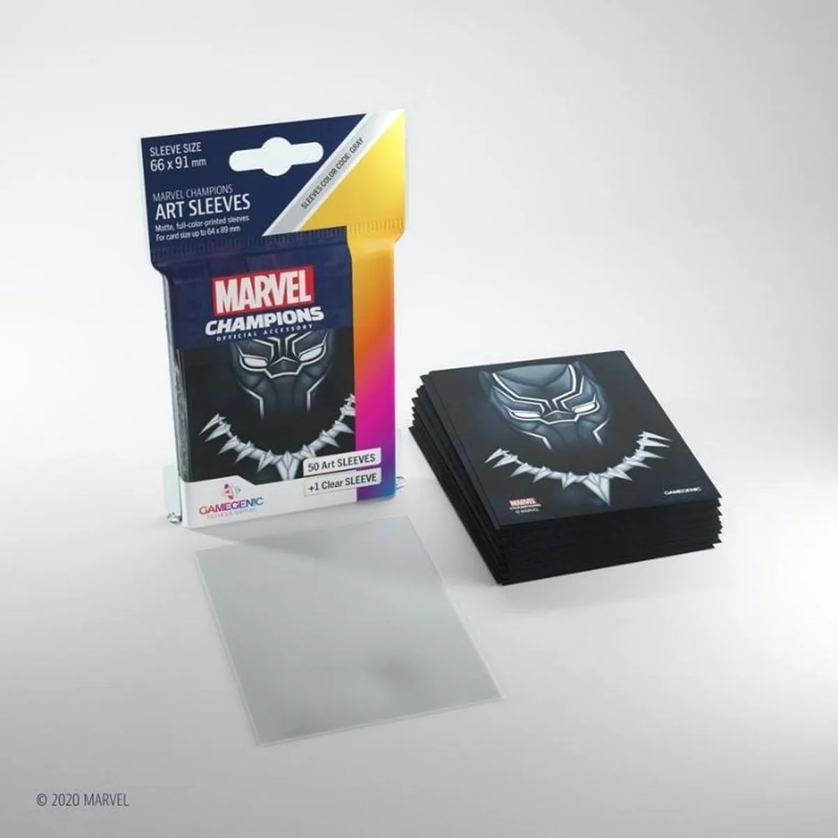 Marvel Champions Black Panther Board Game Sleeves 66x91mm