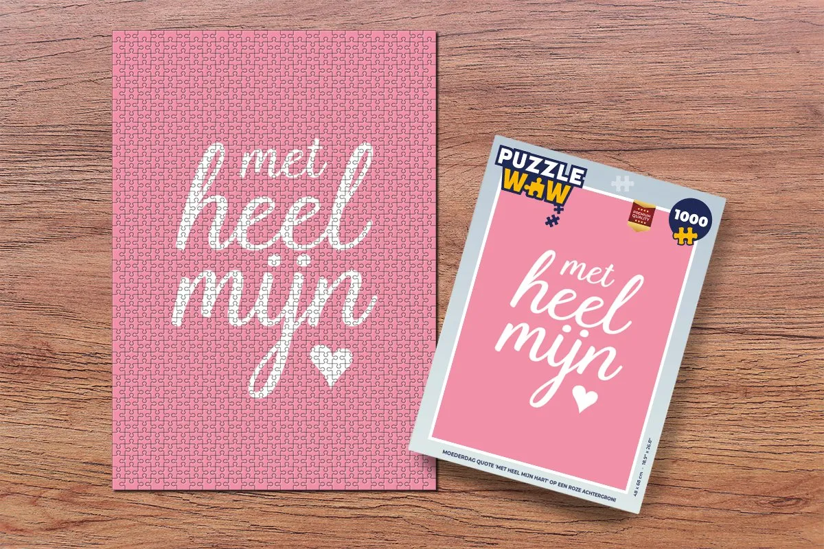 PuzzleWow Moeder Legpuzzel 1000 Stuks - Multicolor