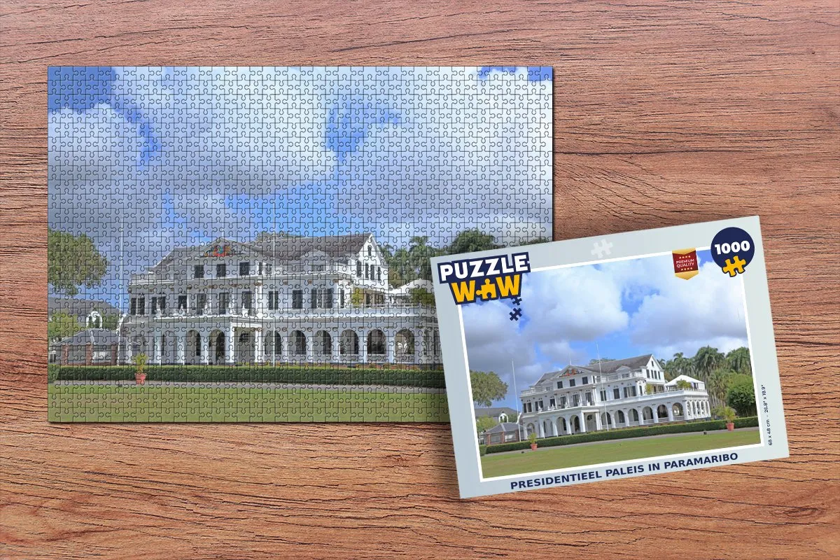 PuzzleWow Presidentieel Paleis Paramaribo Legpuzzel 1000 Stuks - Multicolor