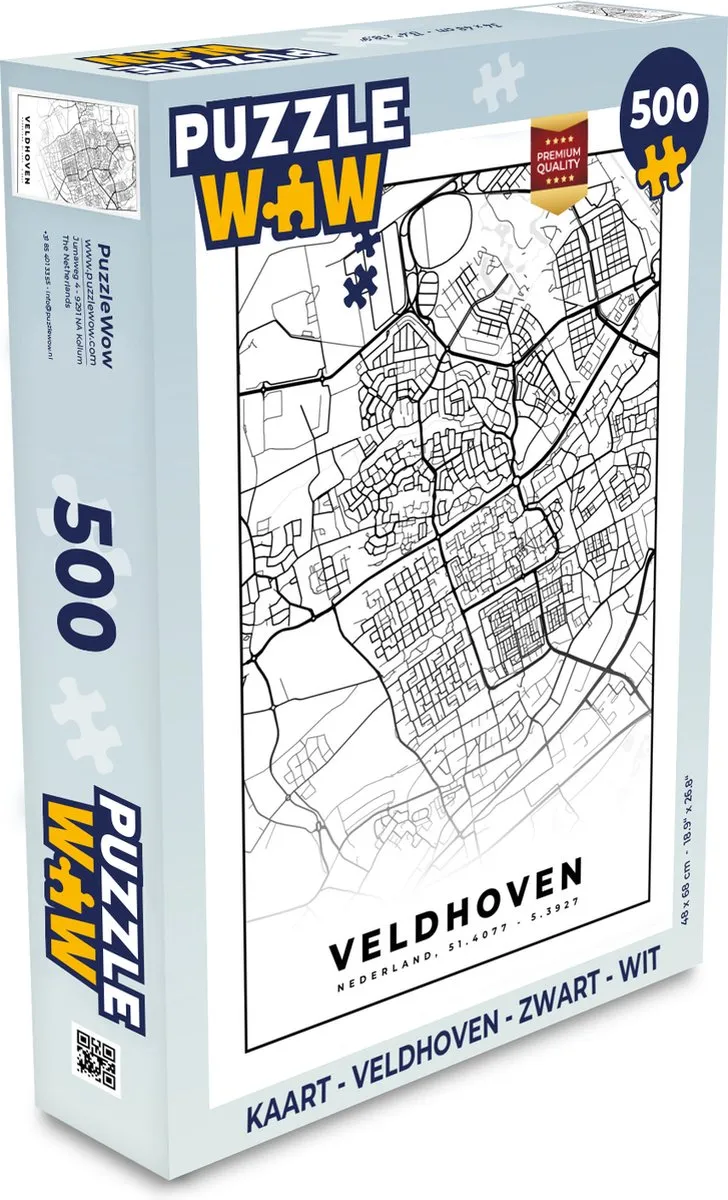 PuzzleWow Veldhoven Legpuzzel 500 Stuks