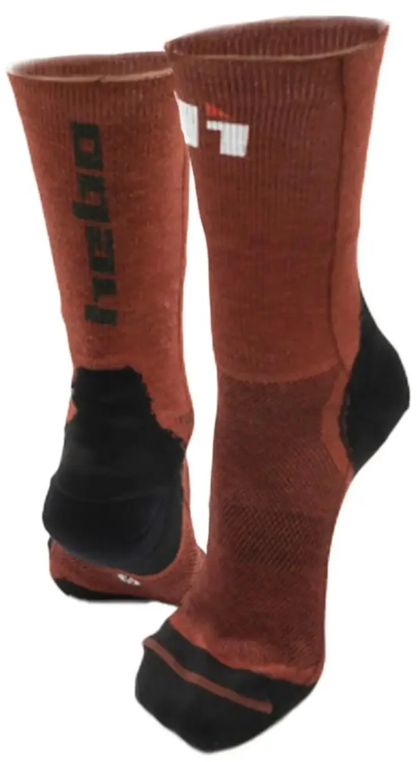 Hebo Calf Solid Sokken Bruin EU 43-46 Man