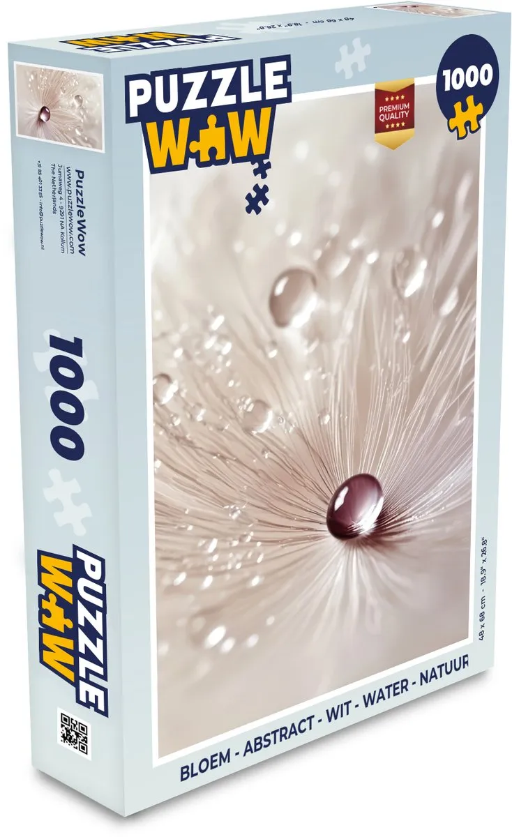 PuzzleWow Bloem Abstract Legpuzzel 1000 Stuks - Paardenbloem