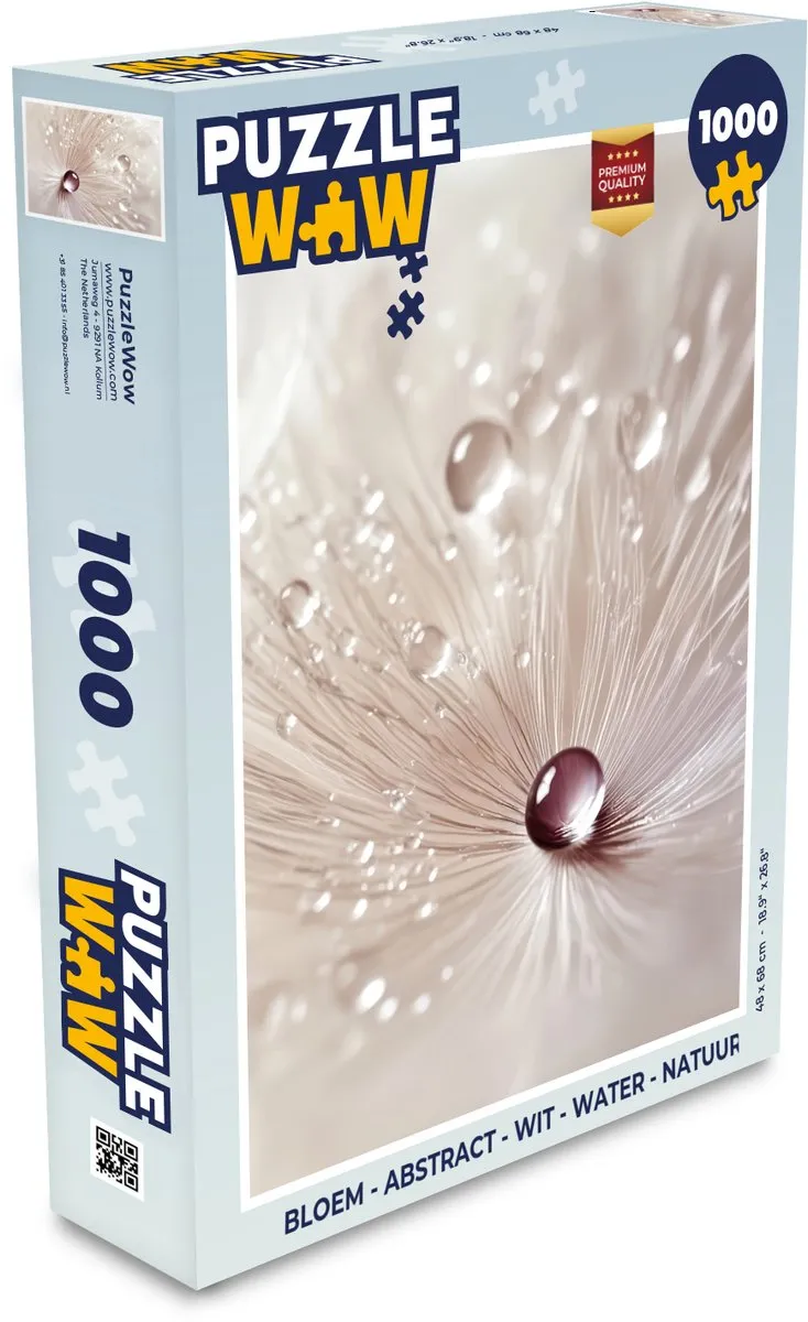 PuzzleWow Bloem Abstract Legpuzzel 1000 Stuks
