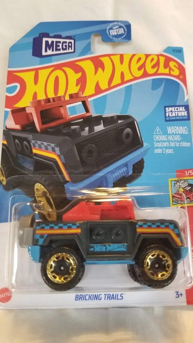 Hot Wheels Bricking Trails 1:64 Blauw HW Brick Rides 21A