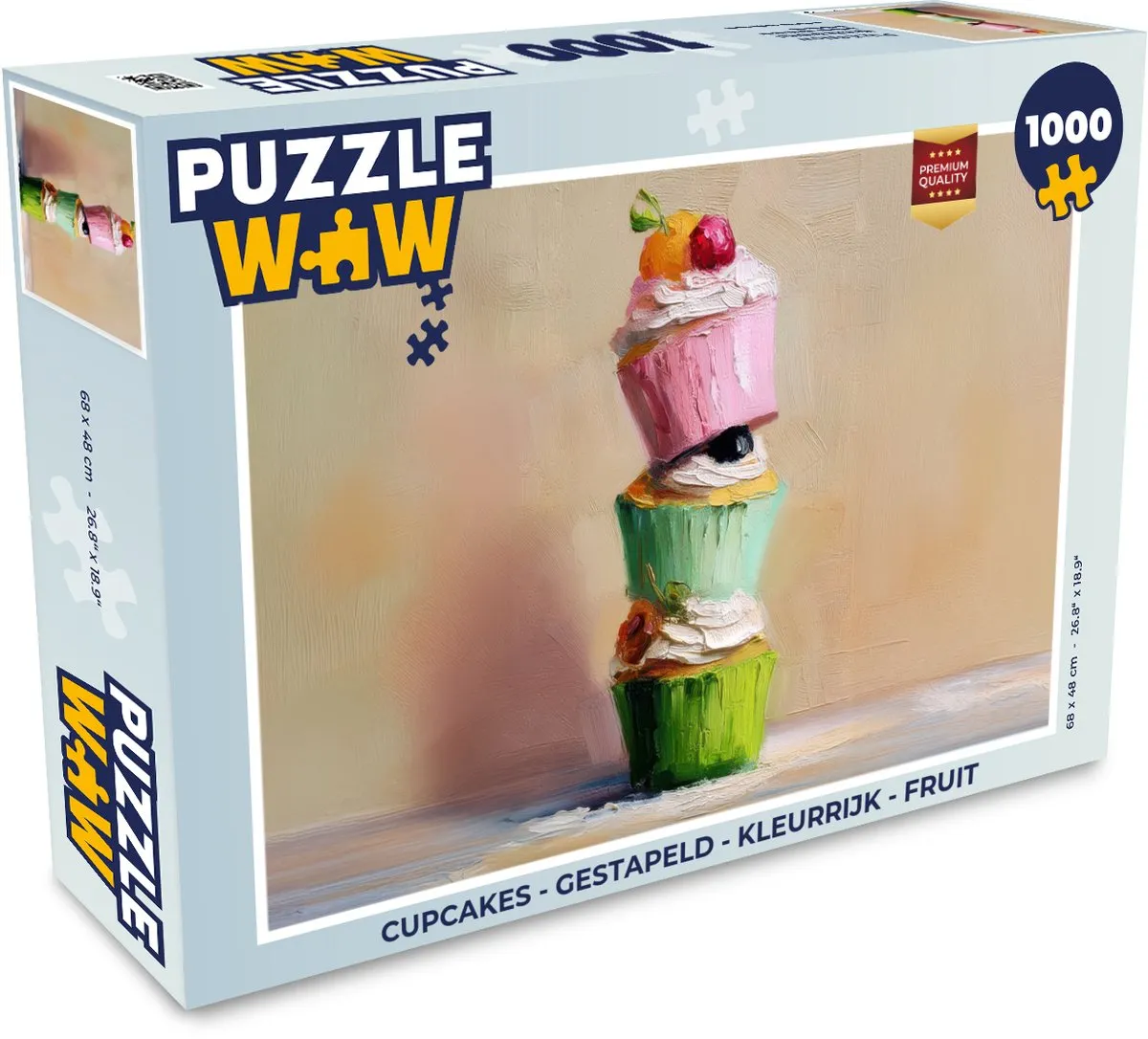 PuzzleWow Cupcakes Legpuzzel 1000 Stuks