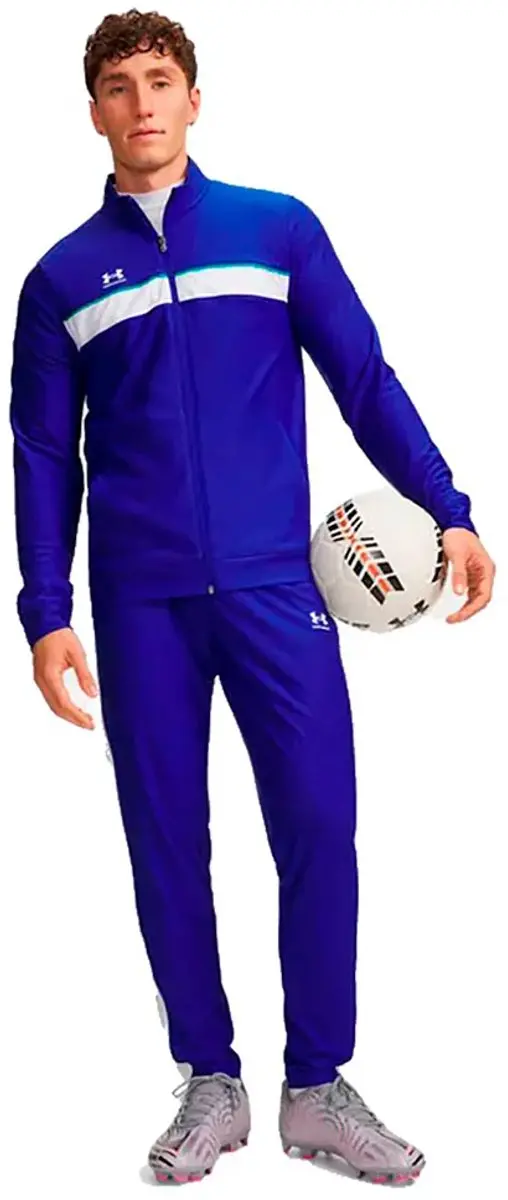 Under Armour Challenger Trainingspak - M - Blauw/Wit - afbeelding 3 van 3