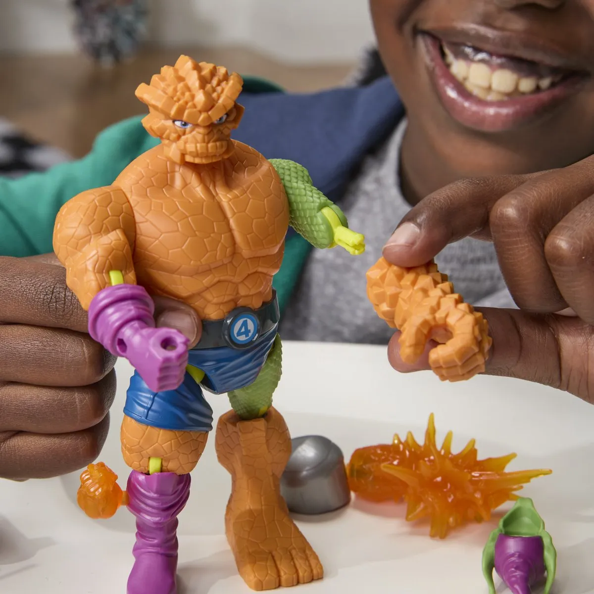 Marvel MixMashers The Thing Actiefiguur - Multi - afbeelding 6 van 6