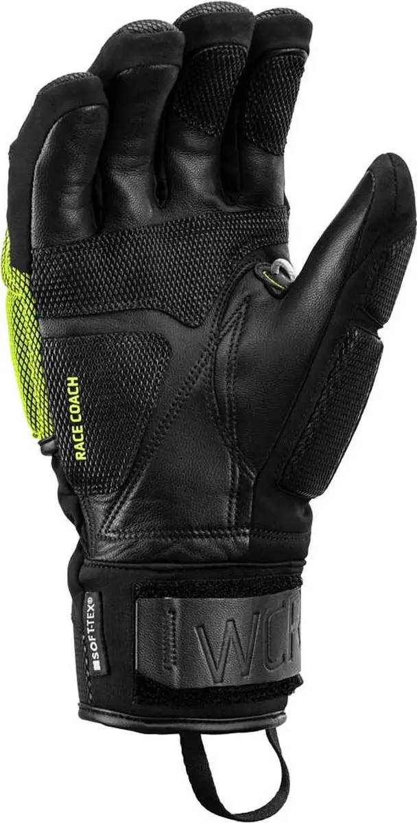 LEKI WCR Coach 3D Skihandschoenen 8 - Black/Ice Lemon - afbeelding 3 van 6