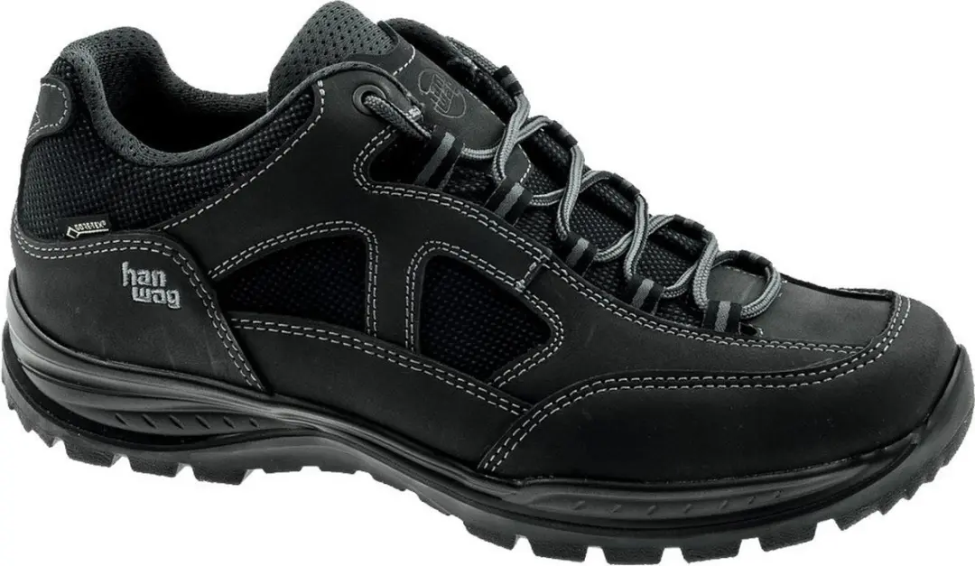Hanwag Gritstone II GTX Wandelschoenen - Heren - Asphalt Black - afbeelding 2 van 6