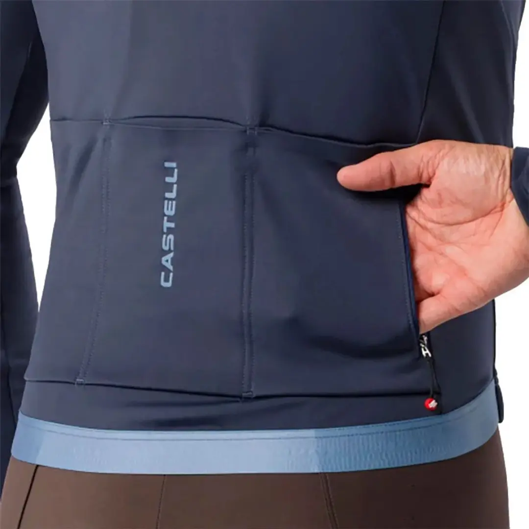 Castelli Espresso Thermal Wielertrui - L - Twilight Blue - afbeelding 4 van 6