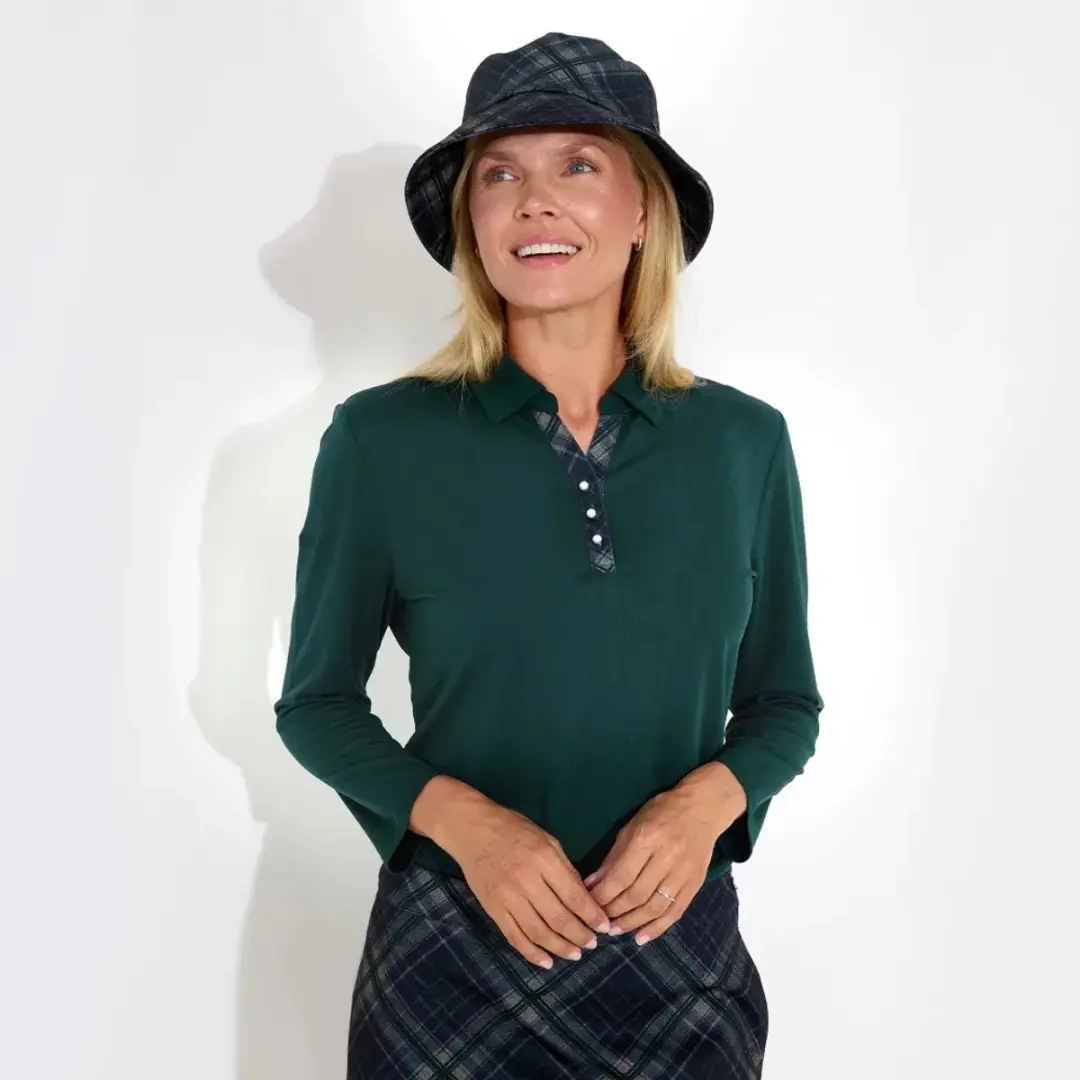Abacus Golf Limerick 3/4 Sleeve Damestrui Groen XL Vrouw