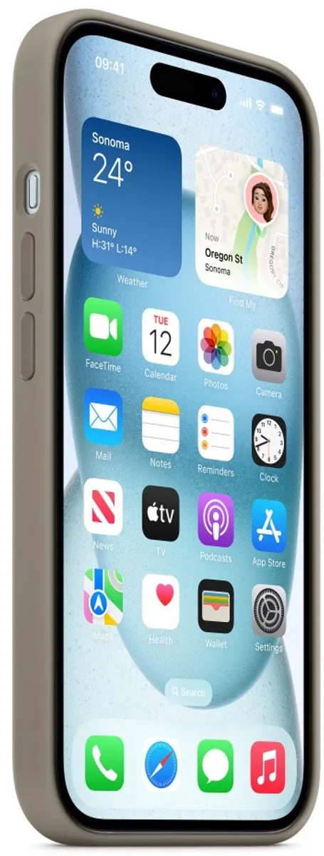 Apple iPhone 15 Siliconenhoesje MT0Q3ZM/A Clay