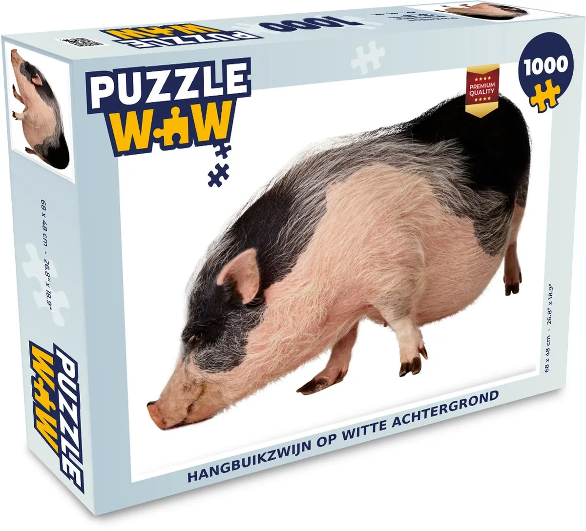 PuzzleWow Hangbuikzwijn Legpuzzel 1000 Stuks