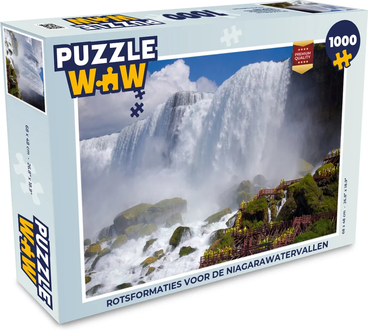 PuzzleWow Niagarawatervallen Legpuzzel 1000 Stuks