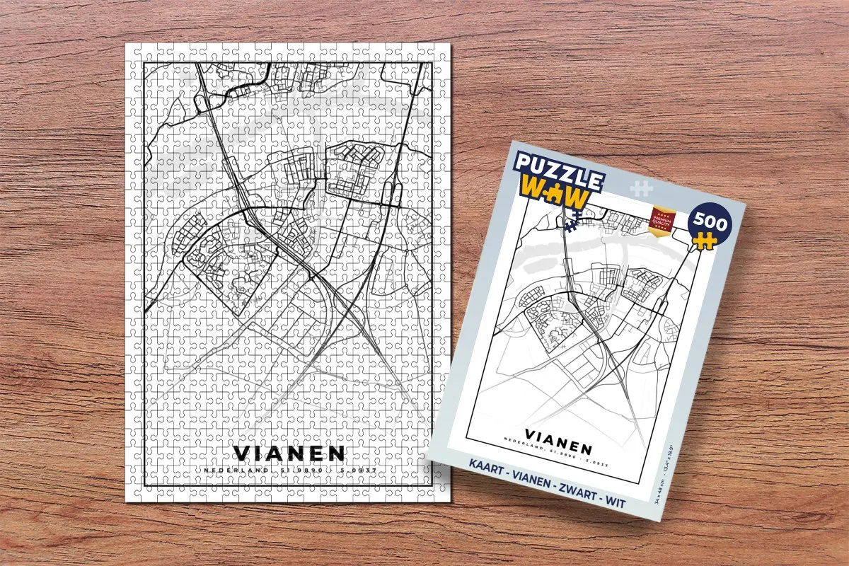 PuzzleWow Vianen Legpuzzel 500 Stuks - Multicolor