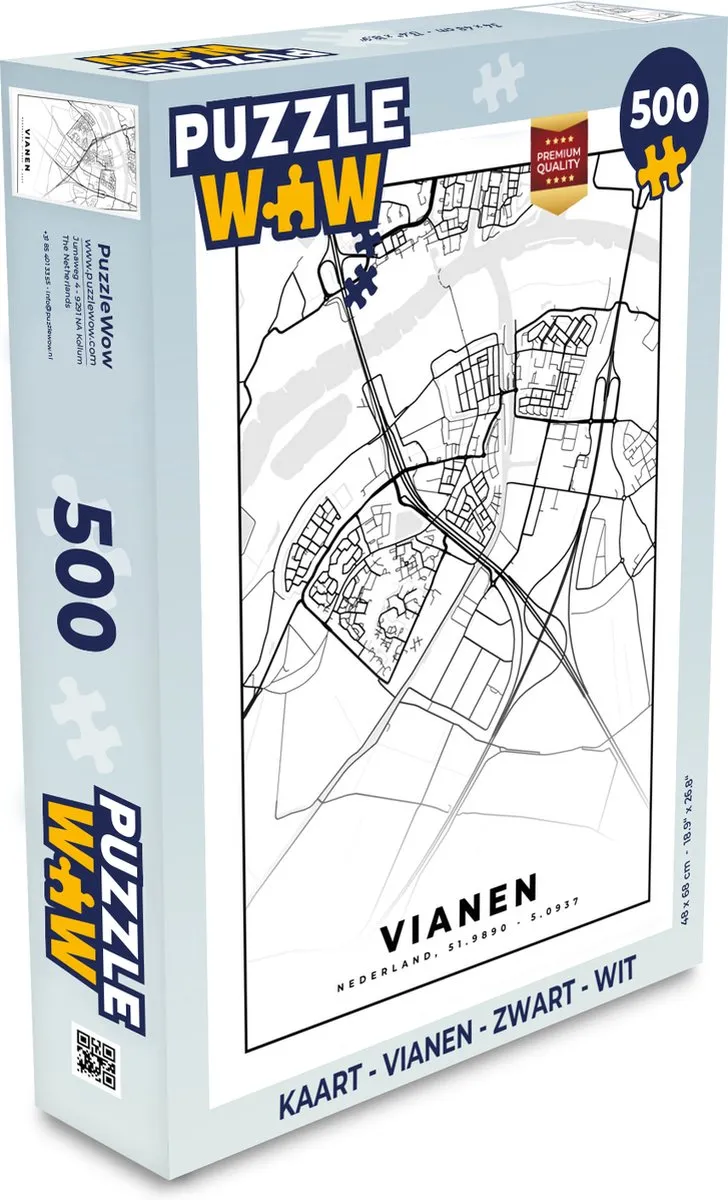 PuzzleWow Vianen Legpuzzel 500 Stuks