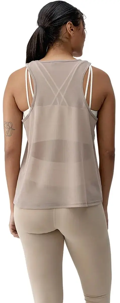 Born Living Yoga Bora mouwloos shirt Beige L - afbeelding 3 van 3