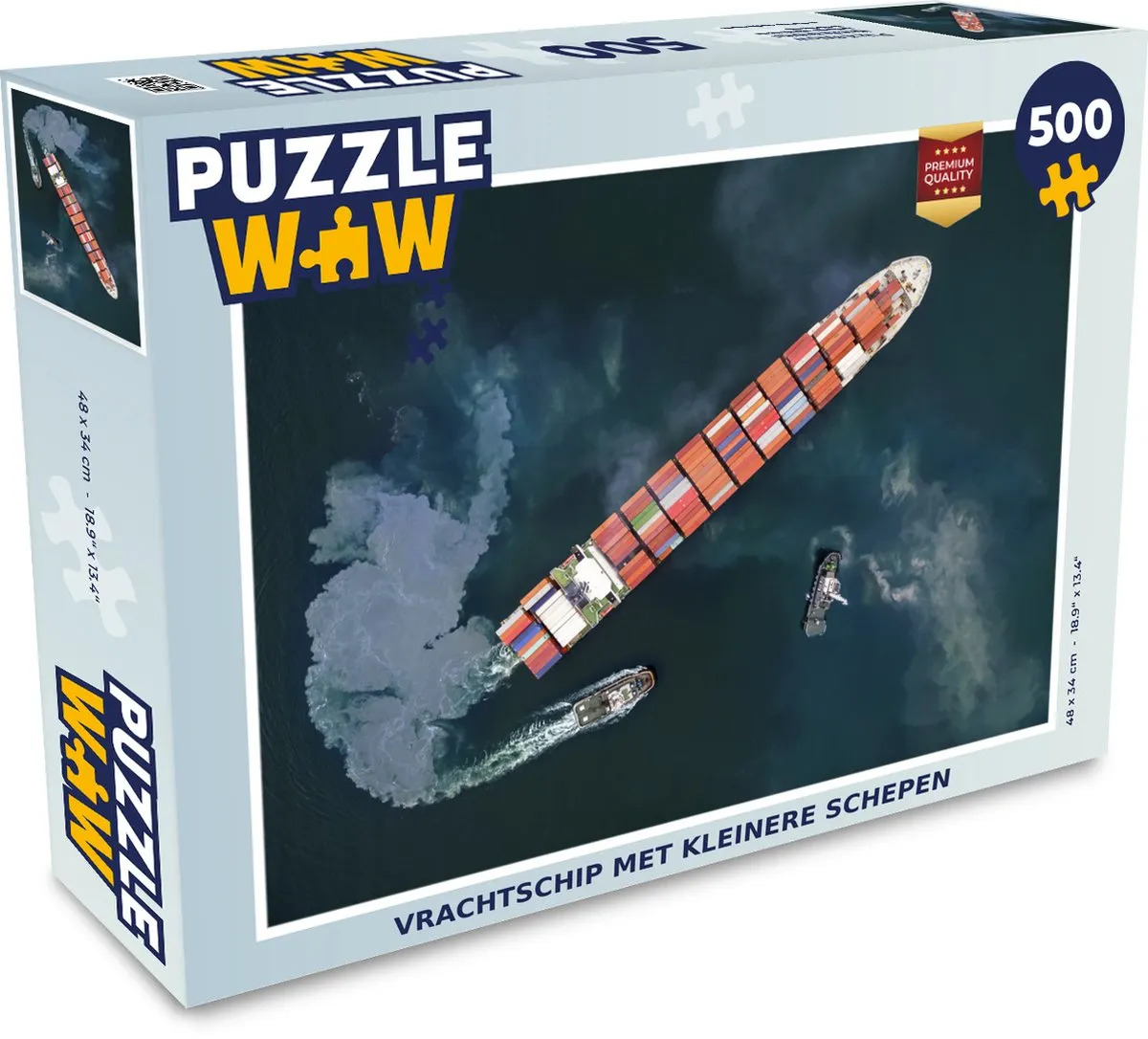 PuzzleWow Vrachtschip Legpuzzel 500 Stuks