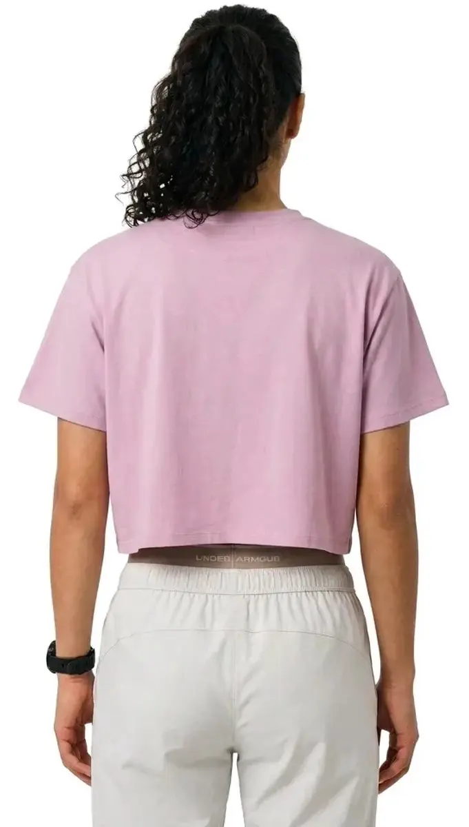 Under Armour Rival Boxy T-shirt - M - Roze - afbeelding 2 van 4