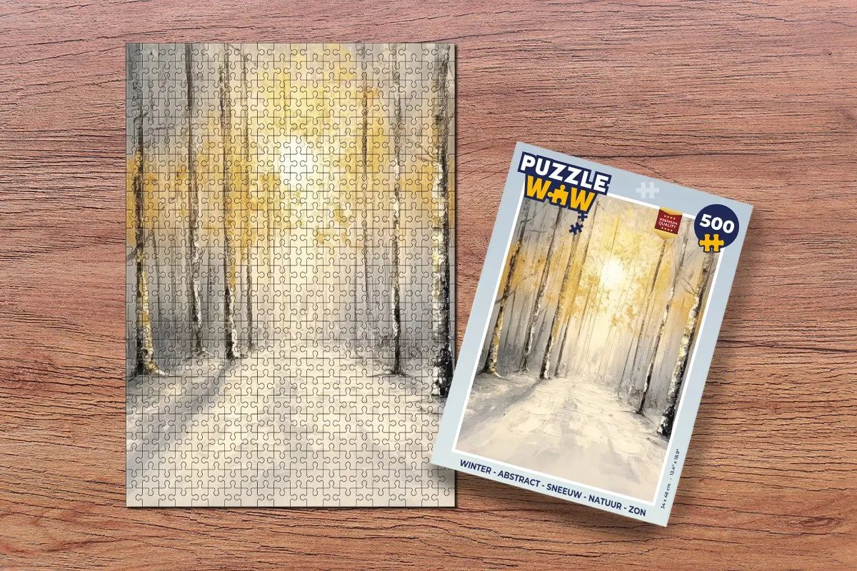 PuzzleWow Winter Bos Legpuzzel 500 Stuks - 8721166929692