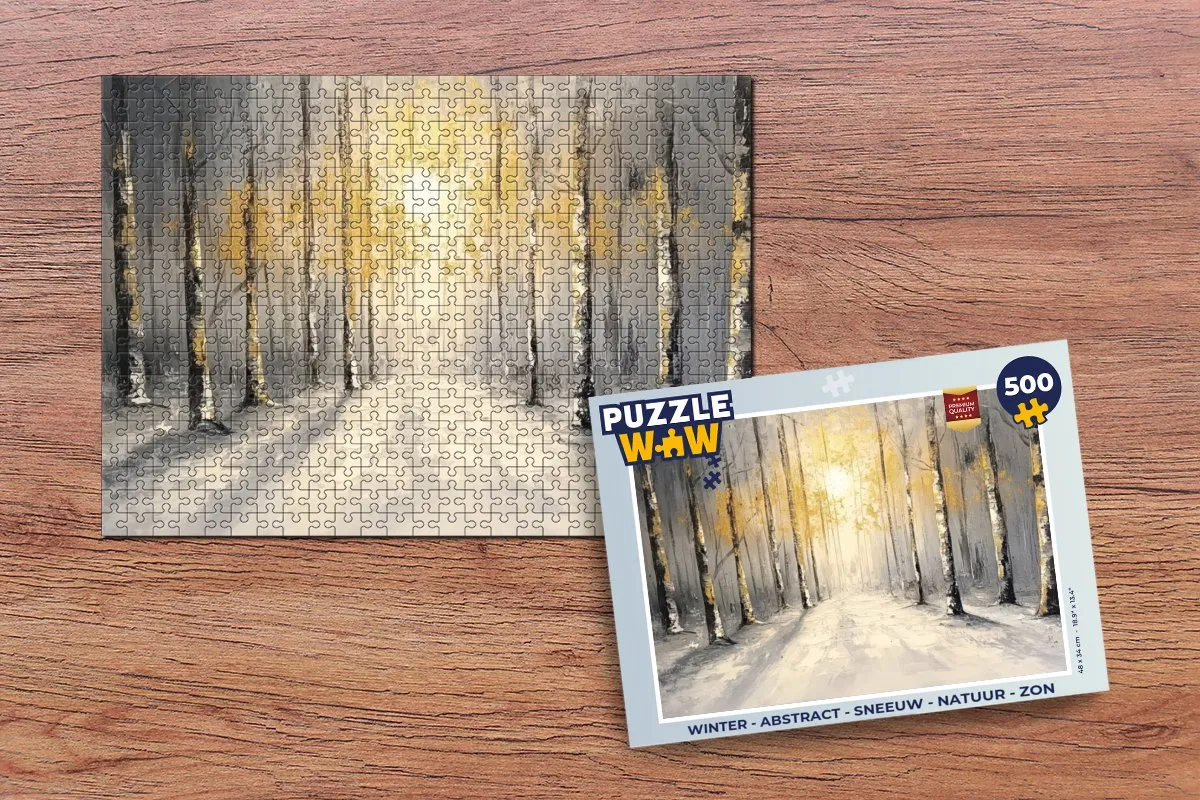 PuzzleWow Winter Bos Legpuzzel 500 Stuks - 8721166929692