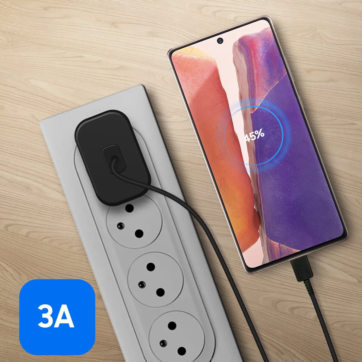 Samsung EP-TA800XB USB-C Kabel 25W - Zwart