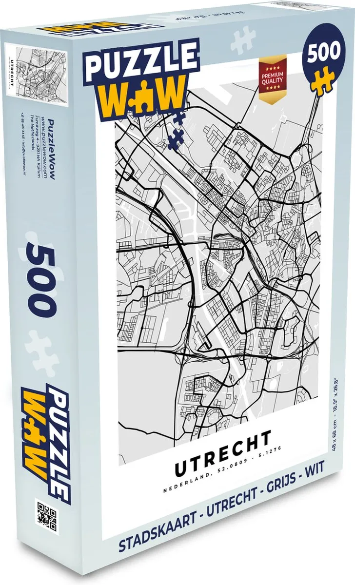 PuzzleWow Utrecht Legpuzzel 500 Stuks