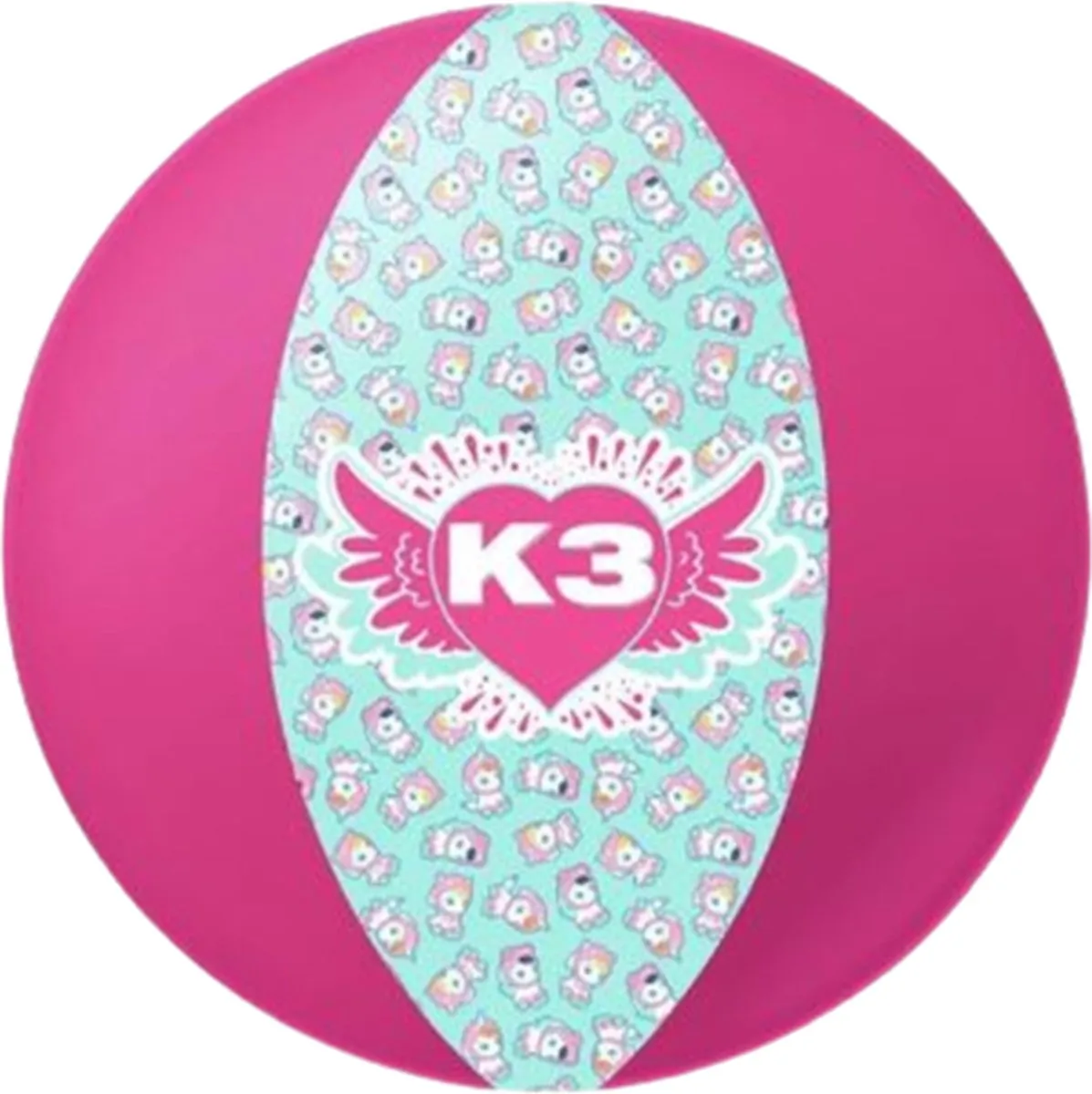 K3 Strandbal - 33cm - Roze