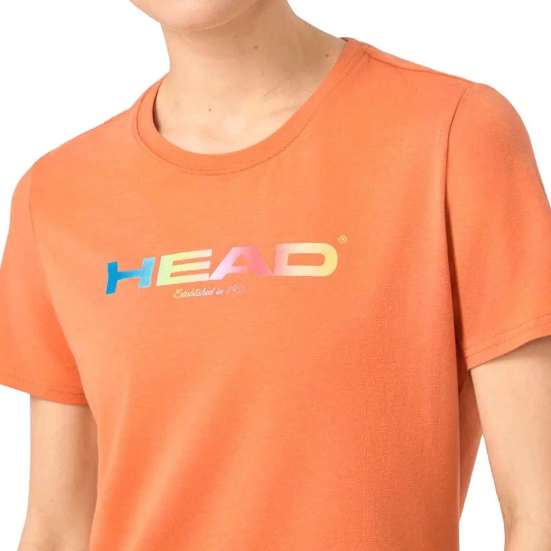 Head Rainbow Dames-T-shirt - M - Oranje - afbeelding 2 van 4