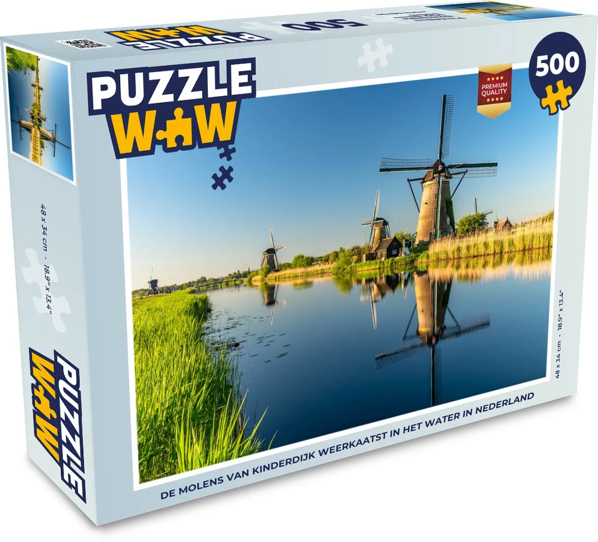 PuzzleWow Molen Legpuzzel 500 Stuks