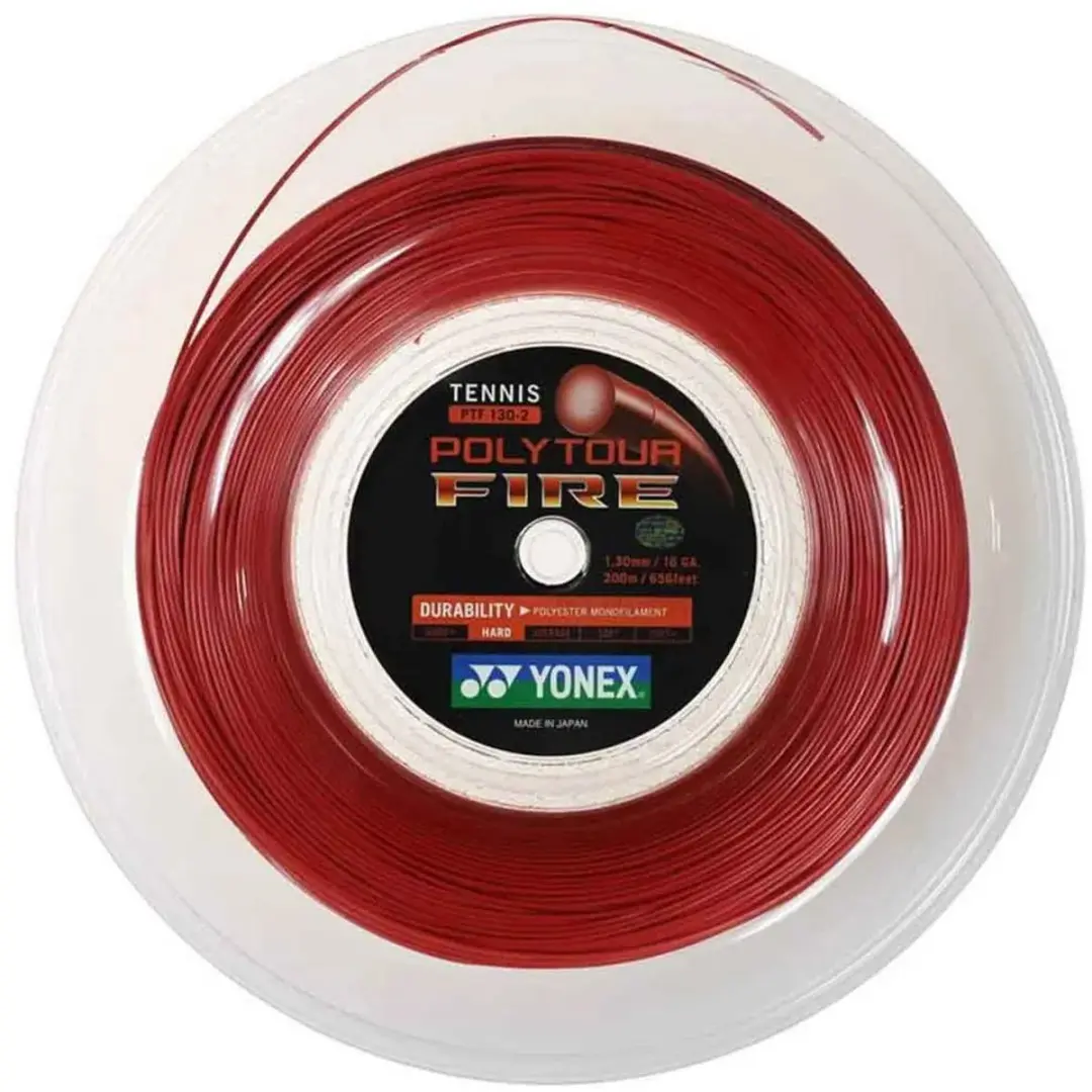Yonex Poly Tour Fire 200 M Tennisracketsnaar Rood 1.20 mm