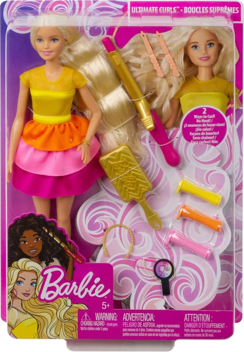 Barbie Ultieme Krullen Pop & Speelset GBK24 - Multicolor