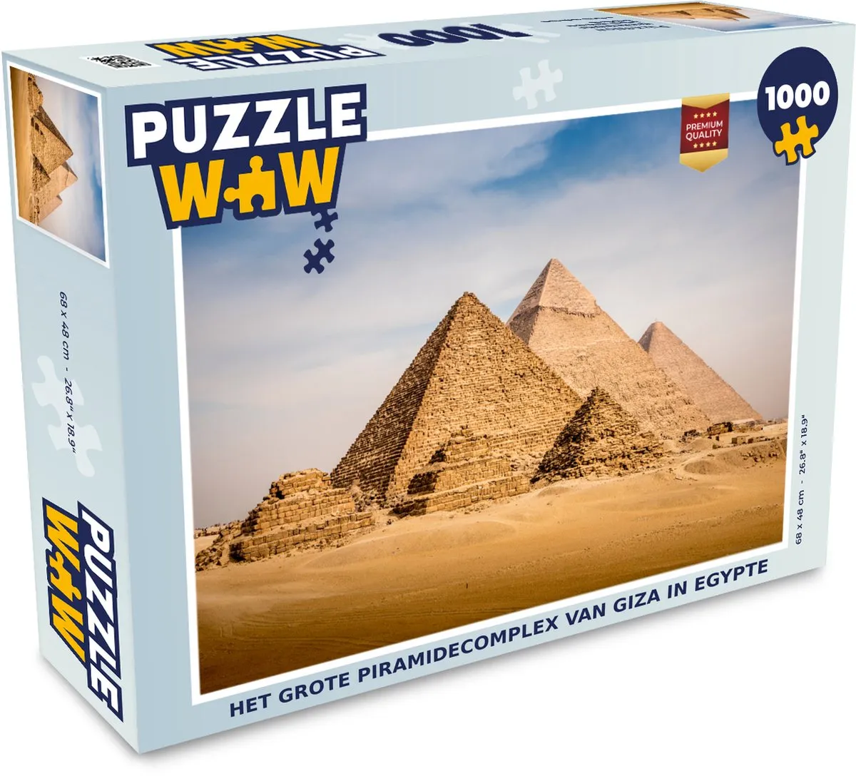 PuzzleWow Het Grote Piramidecomplex van Giza Legpuzzel 1000 Stuks - Multicolor
