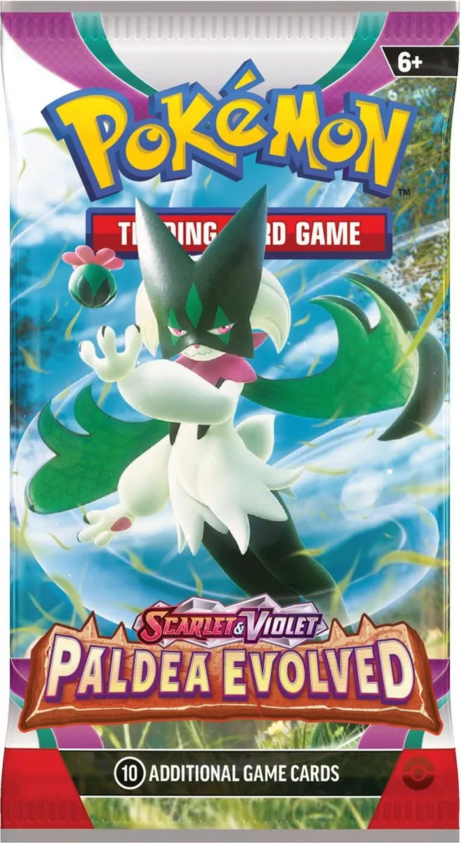 Pokémon Scarlet & Violet Paldea Evolved Booster - 10 Kaarten