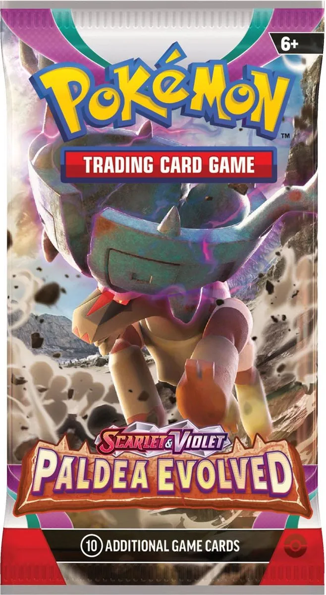Pokémon Scarlet & Violet Paldea Evolved Booster - 10 Kaarten