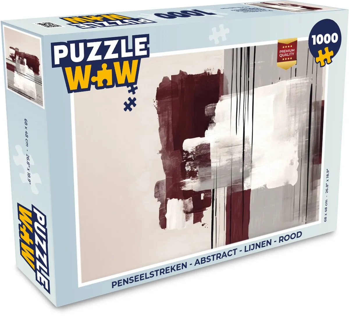 PuzzleWow Penseelstreken Legpuzzel 1000 Stuks