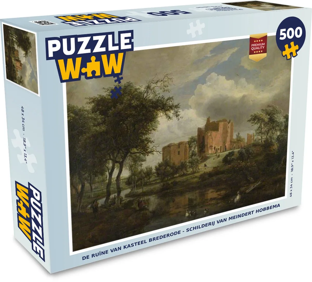 PuzzleWow De ruïne van kasteel Brederode Legpuzzel 500 Stuks