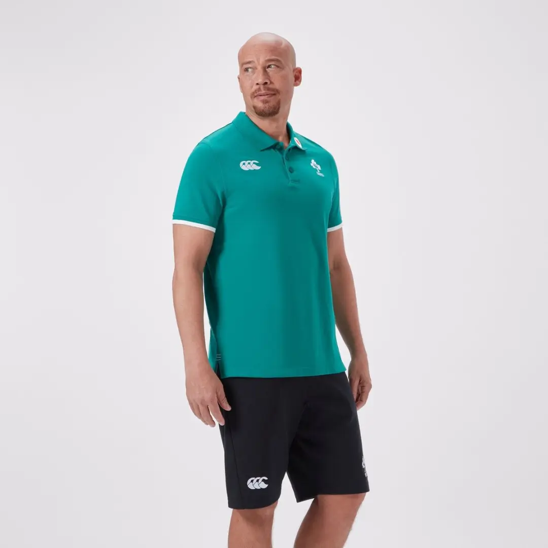 Canterbury Polo Irlande AM 2025 - XXL - Groen/Wit - afbeelding 4 van 5