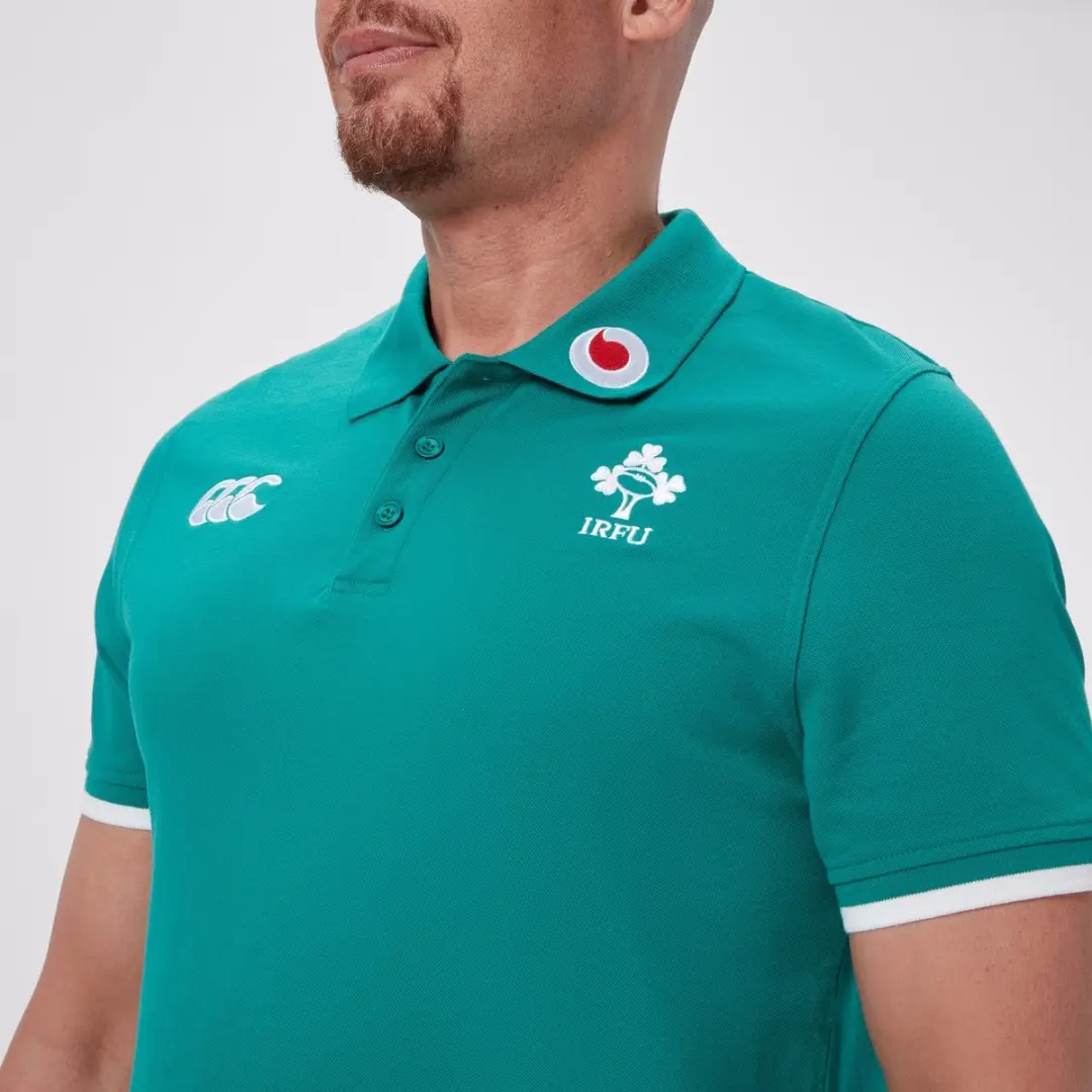 Canterbury Polo Irlande AM 2025 - XXL - Groen/Wit - afbeelding 3 van 5