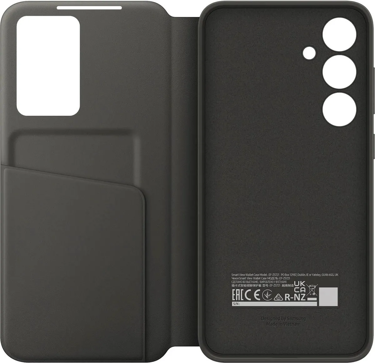 Samsung Smart View Wallet Case EF-ZS721CBEGWW - Zwart