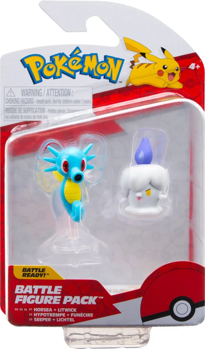 Pokémon Battle Figure 2 Pack Horsea & Litwick
