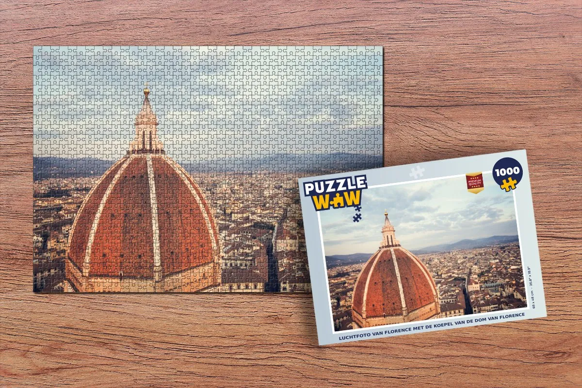 PuzzleWow Florence Legpuzzel 1000 Stuks - Multicolor