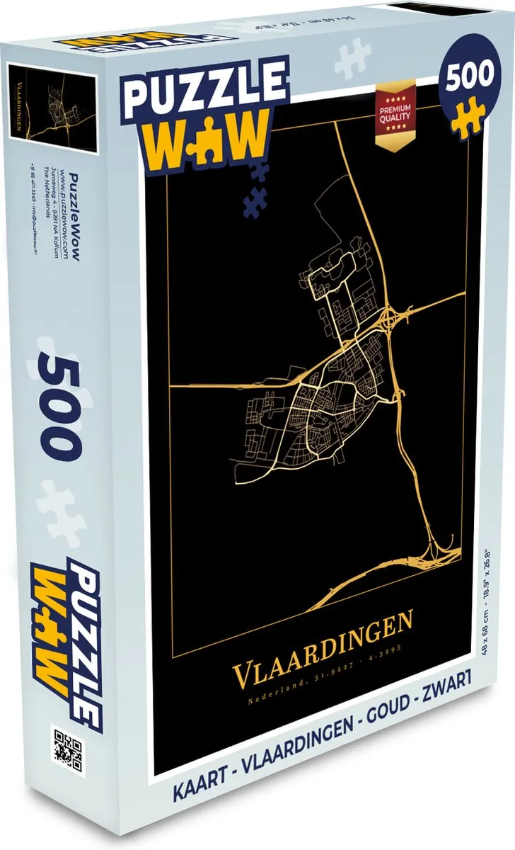 PuzzleWow Legpuzzel 500 Stuks - Vlaardingen - Multicolor