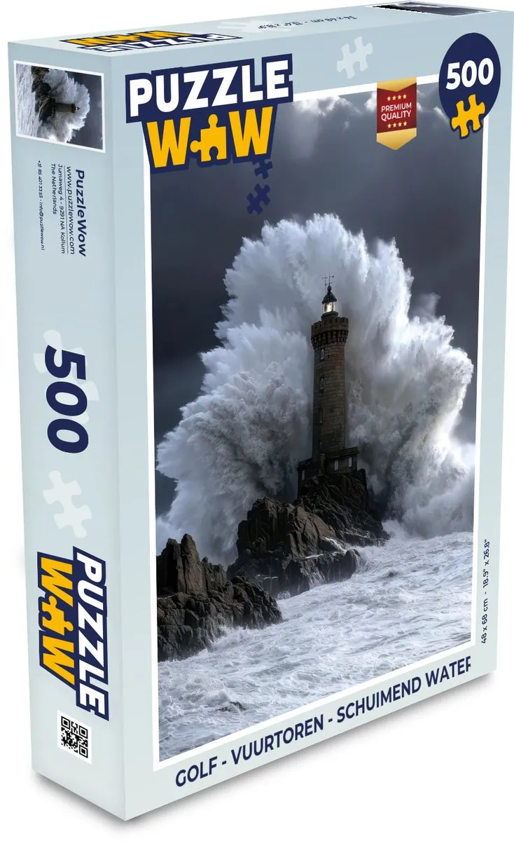 PuzzleWow Golf - Vuurtoren Legpuzzel 500 Stuks