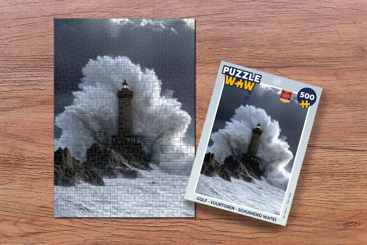 PuzzleWow Golf - Vuurtoren Legpuzzel 500 Stuks