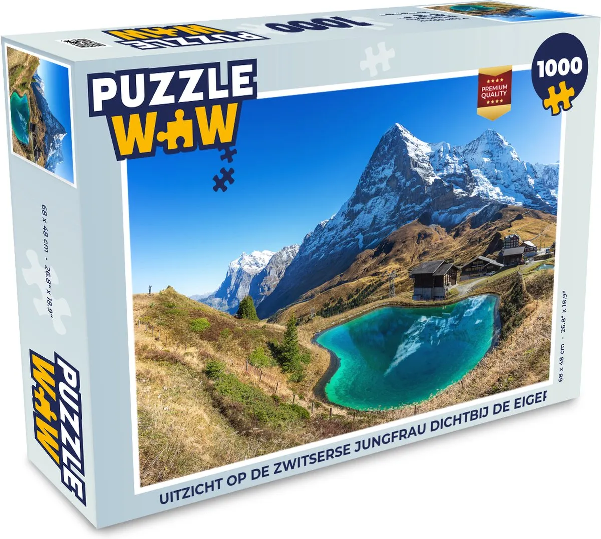 PuzzleWow Legpuzzel Zwitserse Jungfrau 1000 Stuks