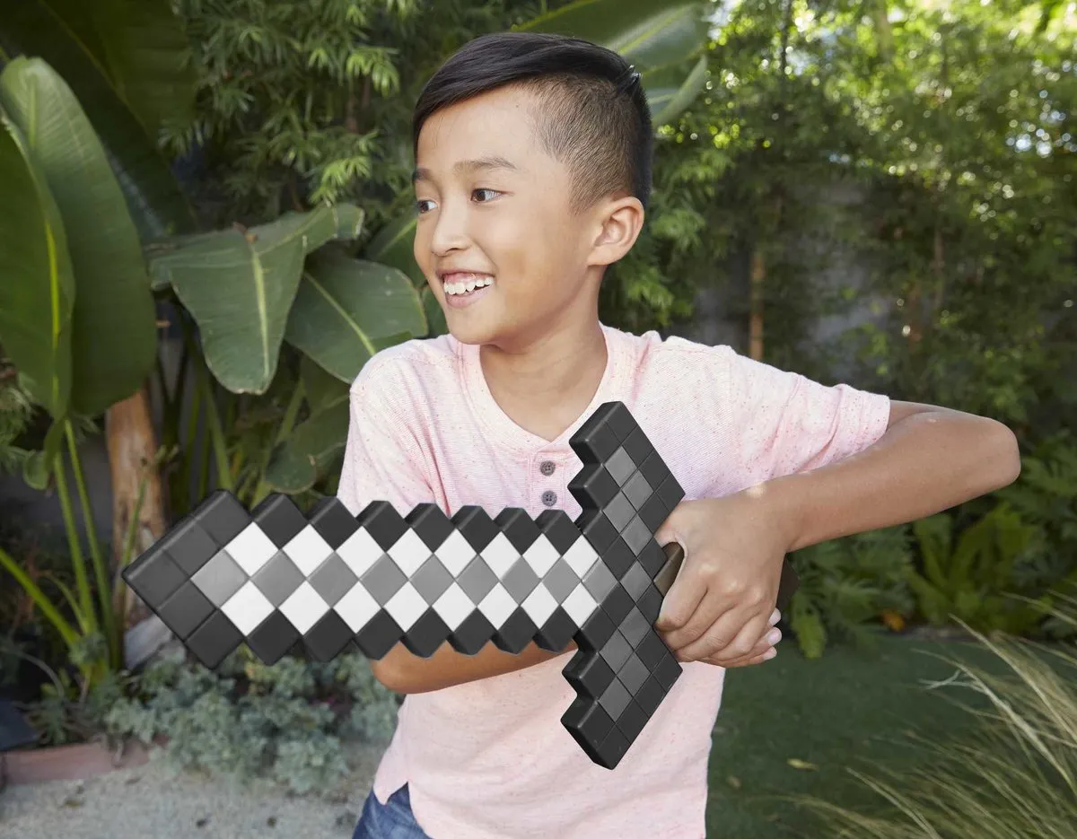 Minecraft Verkleedaccessoire Speelgoedwapen - Zwart/Wit