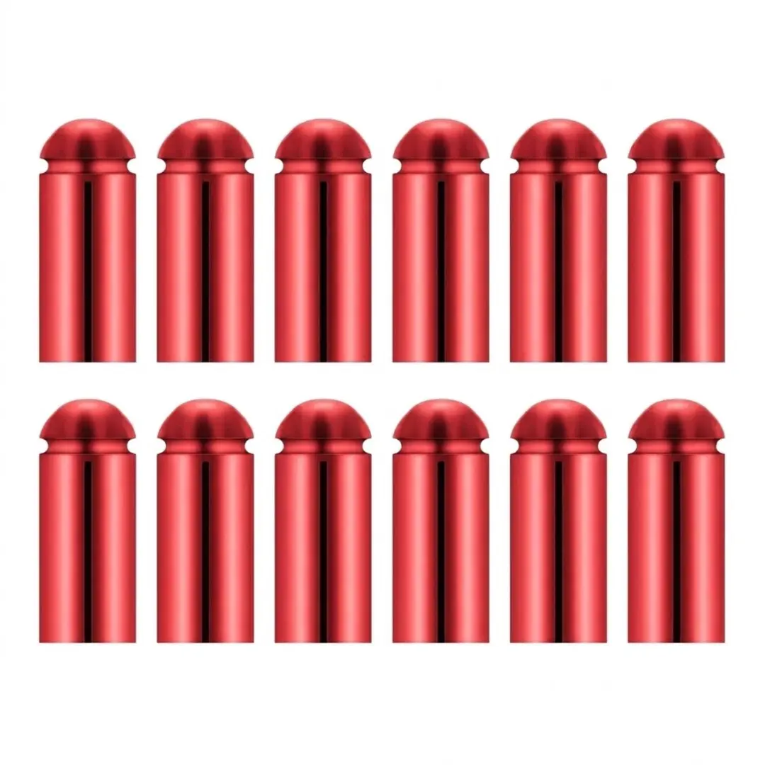 Roodkleurige dart flight beschermers aluminium 12 stuks darts accessoires flight